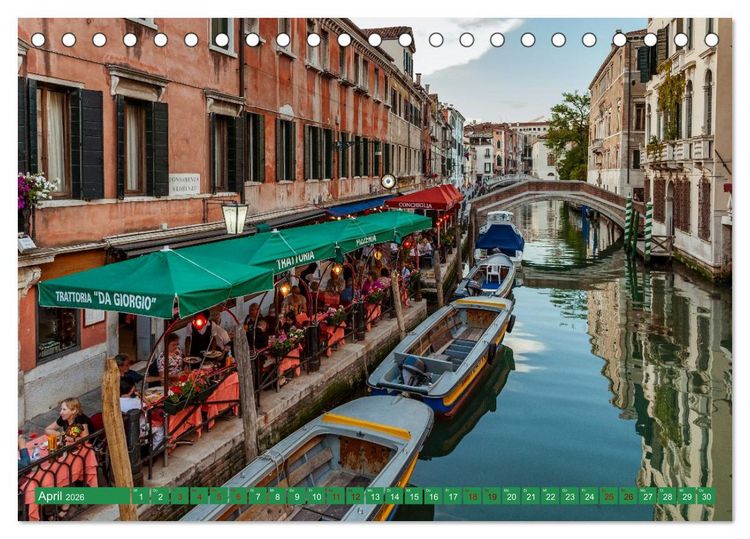 Produktbild: Venedig - Traum in der Lagune (Tischkalender 2026 DIN A5 quer), CALVENDO Monatskalender