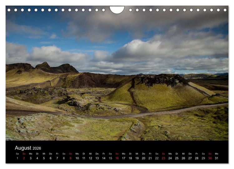 Produktbild: Island - Iceland - &Iacute;sland (Wandkalender 2026 DIN A4 quer), CALVENDO Monatskalender