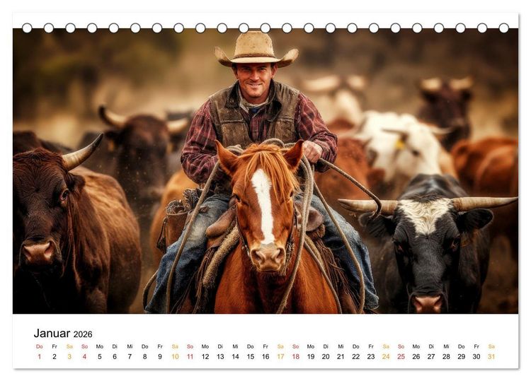 Produktbild: Westernwelt (Tischkalender 2026 DIN A5 quer), CALVENDO Monatskalender