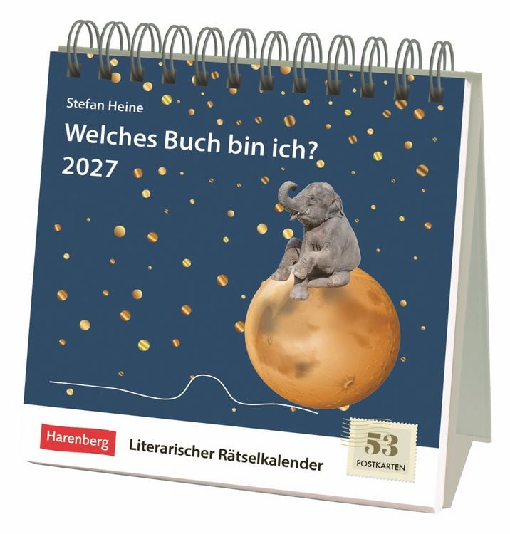 Produktbild: Welches Buch bin ich? Premium-Postkartenkalender 2027 - Literarischer R&auml;tselkalender