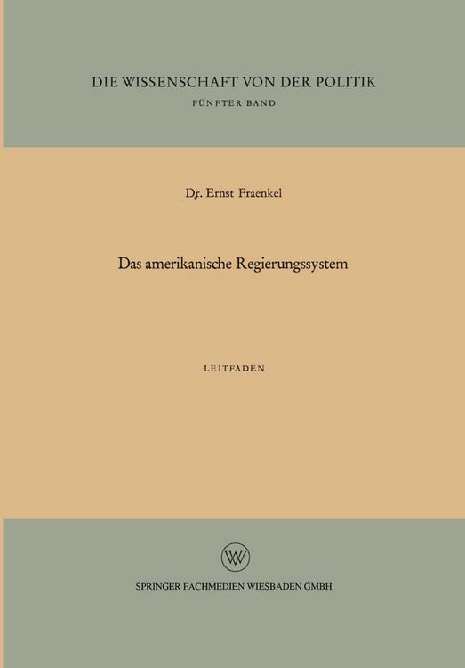 Produktbild: Das amerikanische Regierungssystem