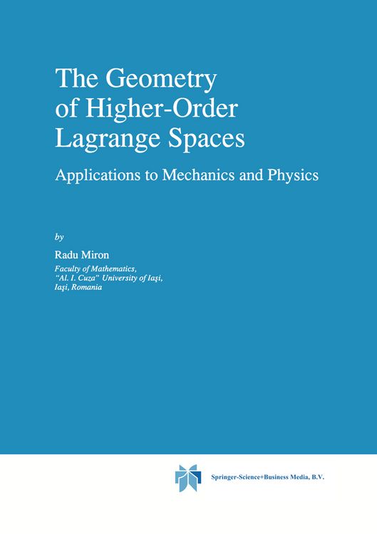 Produktbild: The Geometry of Higher-Order Lagrange Spaces