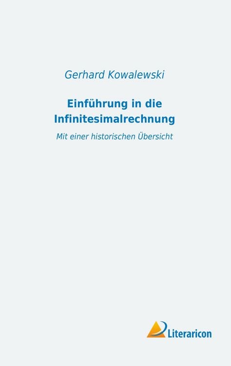 Produktbild: Einf&uuml;hrung in die Infinitesimalrechnung