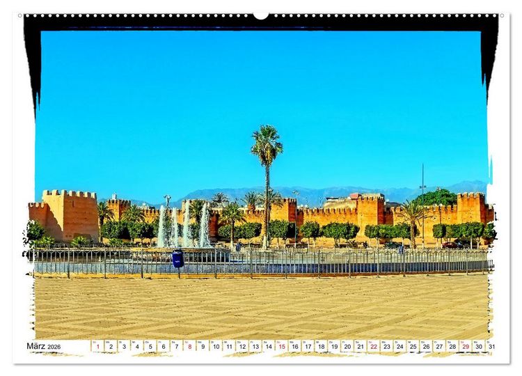Produktbild: Marokkanische Impressionen (Wandkalender 2026 DIN A2 quer), CALVENDO Monatskalender