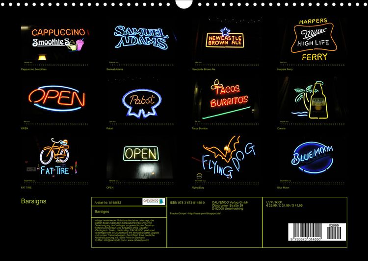 Produktbild: Barsigns (Wandkalender 2022 DIN A3 quer)