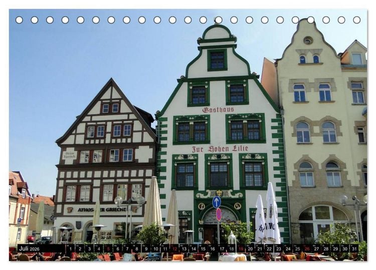 Produktbild: Willkommen in ERFURT (Tischkalender 2026 DIN A5 quer), CALVENDO Monatskalender