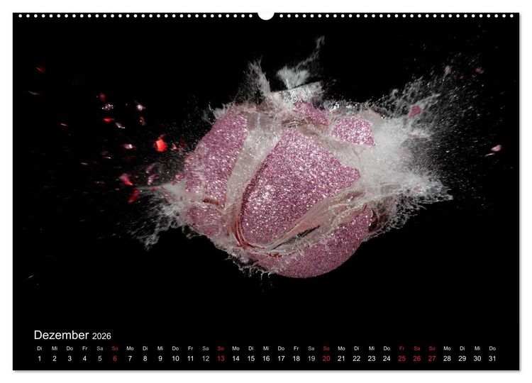 Produktbild: Ballistik Highspeed Fotos (hochwertiger Premium Wandkalender 2026 DIN A2 quer), Kunstdruck in Hochglanz