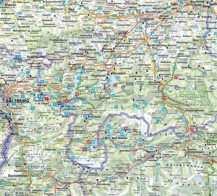 Produktbild: ROTHER Wanderbuch Wandern am Wasser Salzkammergut
