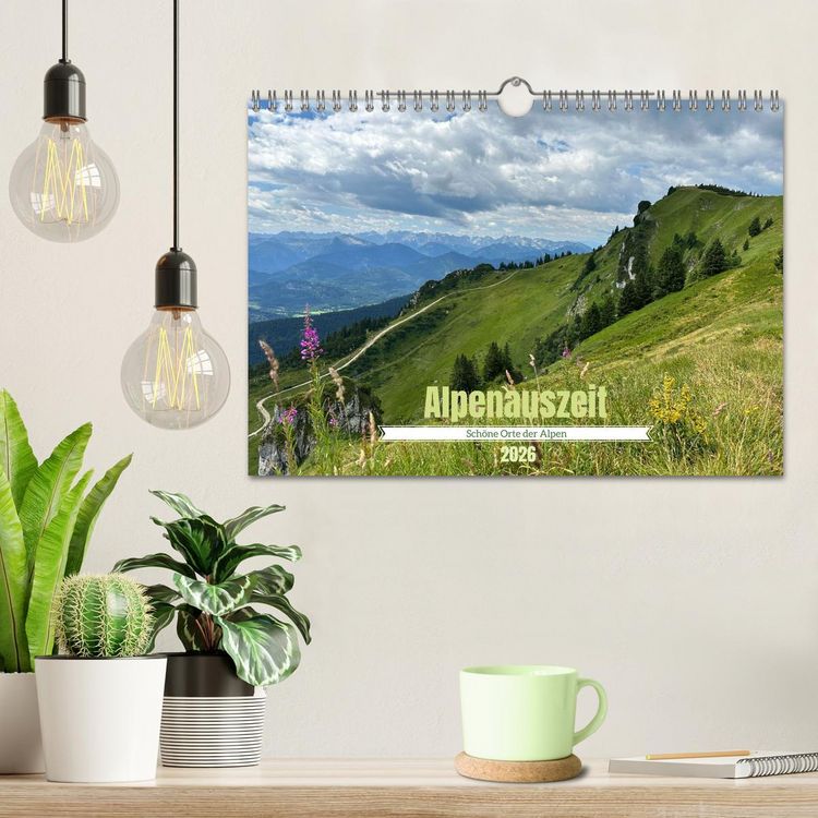 Produktbild: Alpenauszeit - Sch&ouml;ne Orte der Alpen (Wandkalender 2026 DIN A4 quer), CALVENDO Monatskalender