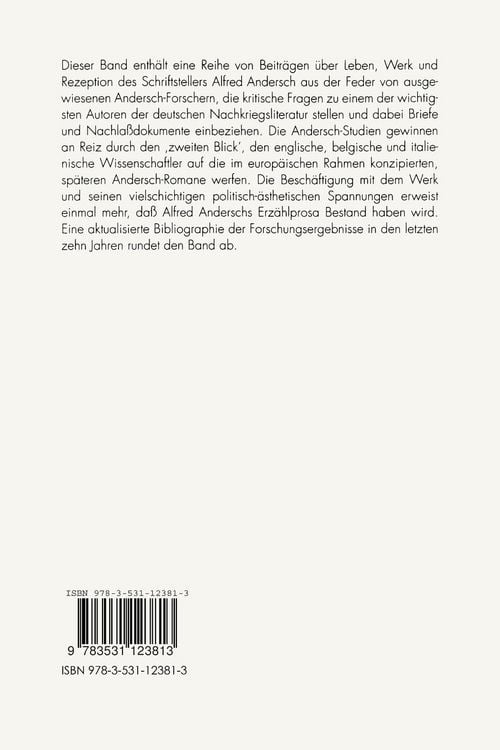 Produktbild: Alfred Andersch
