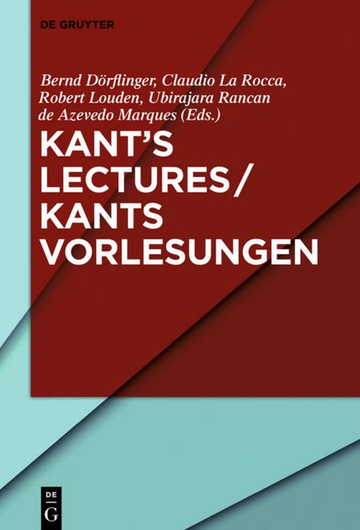 Produktbild: Kant&rsquo;s Lectures / Kants Vorlesungen