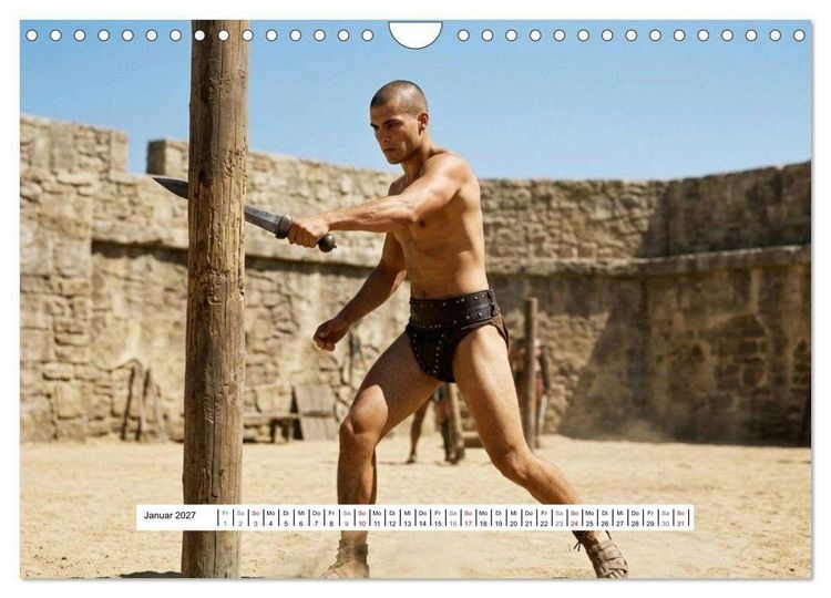 Produktbild: Echte Kerle &ndash; Gladiatoren (Wandkalender 2027 DIN A4 quer), CALVENDO Monatskalender
