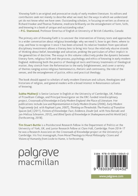 Produktbild: Literature, Belief and Knowledge in Early Modern England