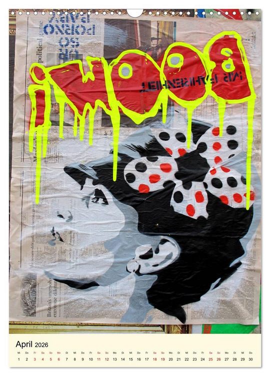 Produktbild: StreetArt London (Wandkalender 2026 DIN A3 hoch), CALVENDO Monatskalender