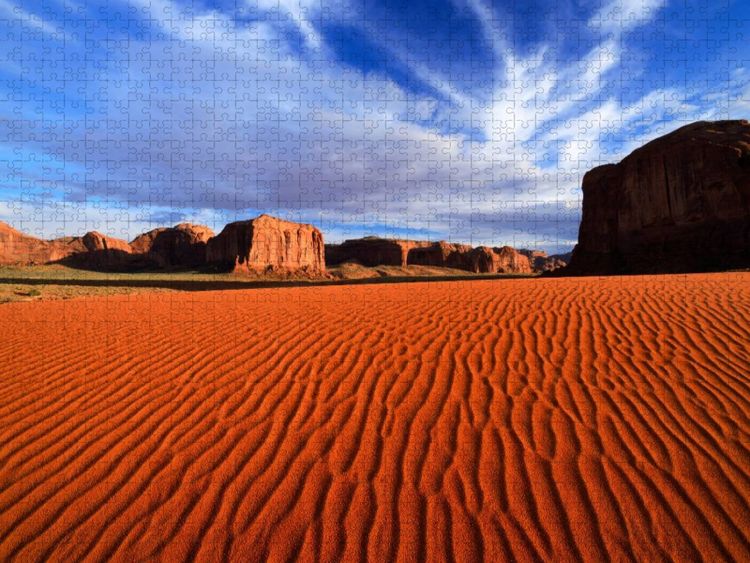 Produktbild: CALVENDO Puzzle Monument Valley | 1000 Teile Lege-Gr&ouml;&szlig;e 64x48cm Foto-Puzzle f&uuml;r gl&uuml;ckliche Stunden