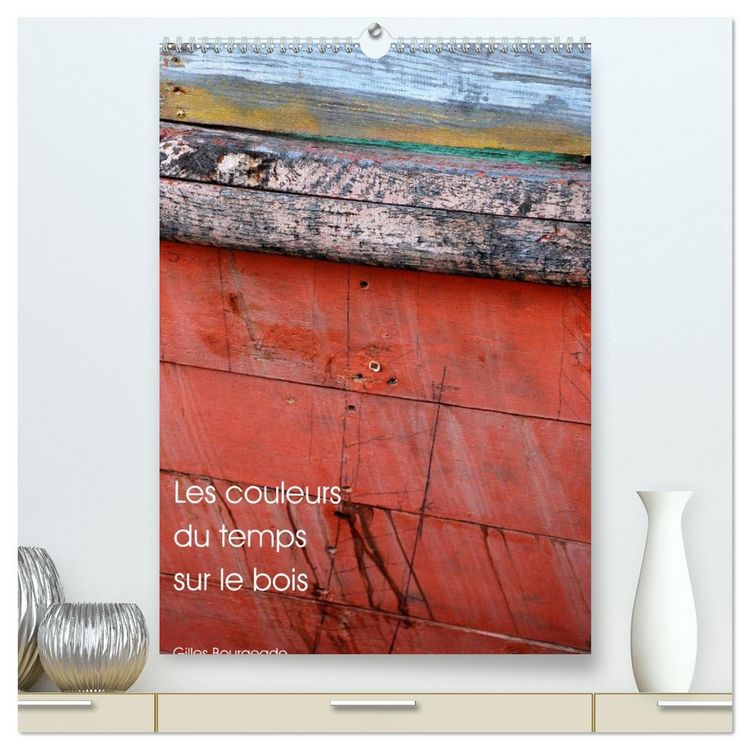 Produktbild: Les couleurs du temps sur le bois (Calendrier mural 2026 DIN A2 horizontal) calendrier de bureau
