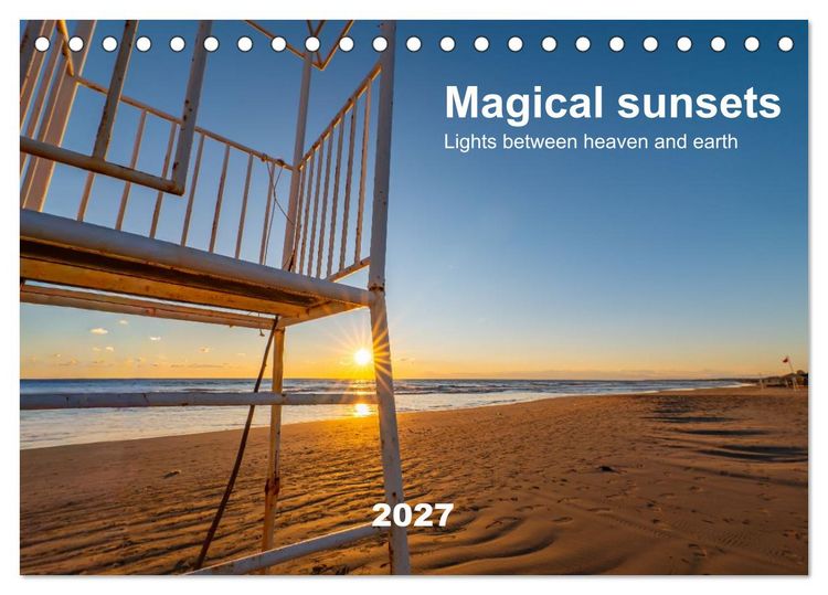 Produktbild: Magical sunsets. Lights between heaven and earth (Desk Calendar 2027 DIN A5 landscape), CALVENDO 12 Month DeskCalendar