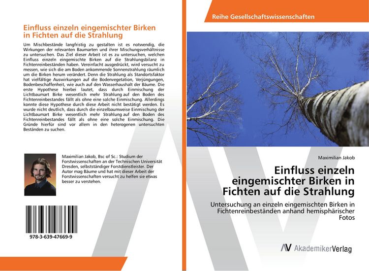 Produktbild: Einfluss einzeln eingemischter Birken in Fichten auf die Strahlung