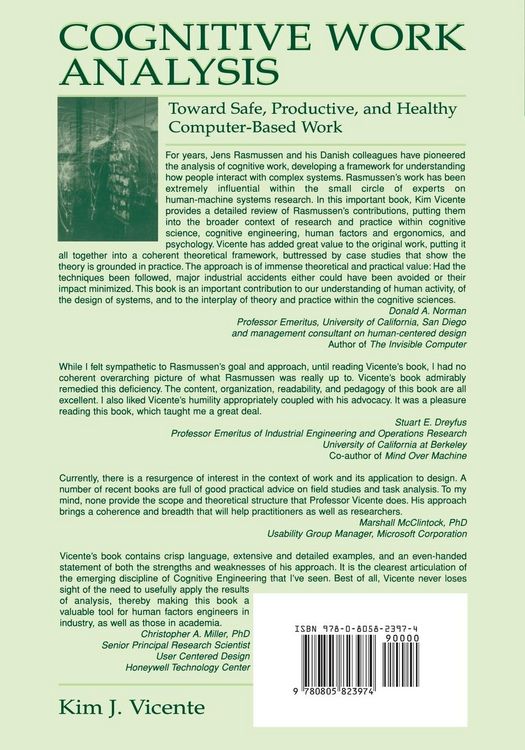 Produktbild: Cognitive Work Analysis