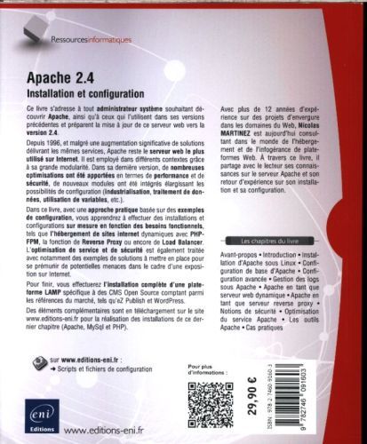 Produktbild: Apache 2.4 : installation et configuration