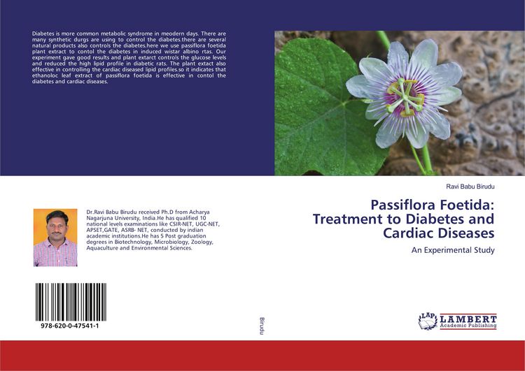 Produktbild: Passiflora Foetida: Treatment to Diabetes and Cardiac Diseases