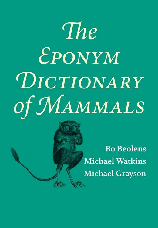 Produktbild: Eponym Dictionary of Mammals
