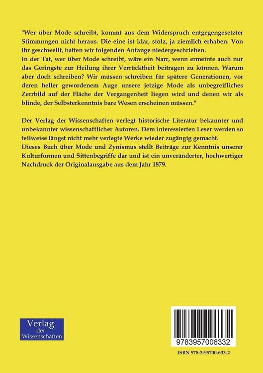 Produktbild: Mode und Zynismus
