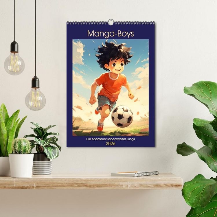 Produktbild: Manga-Boys. Die Abenteuer liebenswerter Jungs (Wandkalender 2026 DIN A3 hoch), CALVENDO Monatskalender