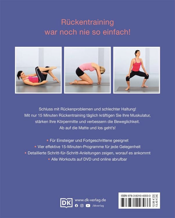 Produktbild: 15 Minuten R&uuml;ckentraining f&uuml;r jeden Tag