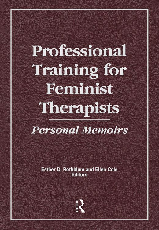 Produktbild: Professional Training for Feminist Therapists