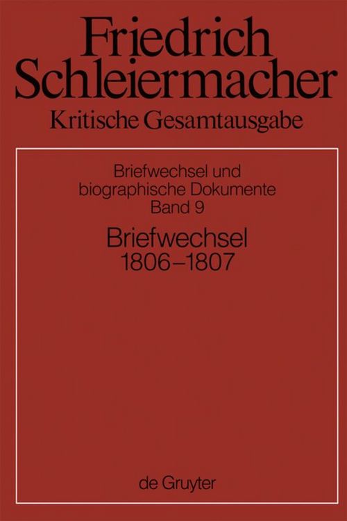 Produktbild: Briefwechsel 1806-1807