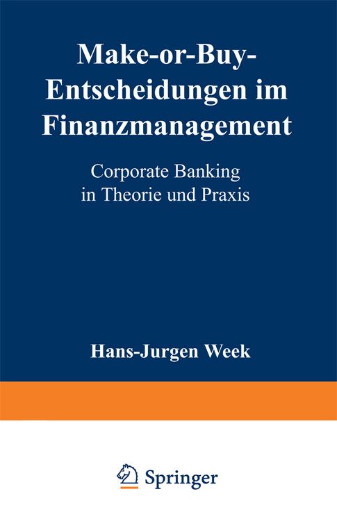 Produktbild: Make-or-Buy-Entscheidungen im Finanzmanagement