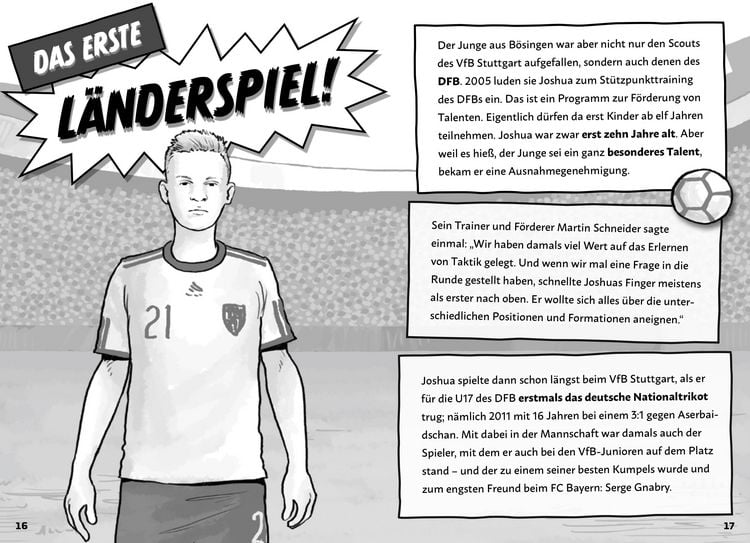 Produktbild: Mein Fu&szlig;ballheld Joshua Kimmich &ndash; Seine Geschichte, seine Spiele, seine Rekorde