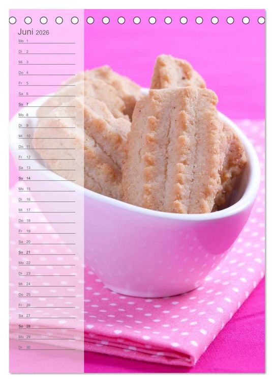 Produktbild: Geb&auml;ck und Kuchen K&uuml;chenplaner (Tischkalender 2026 DIN A5 hoch), CALVENDO Monatskalender