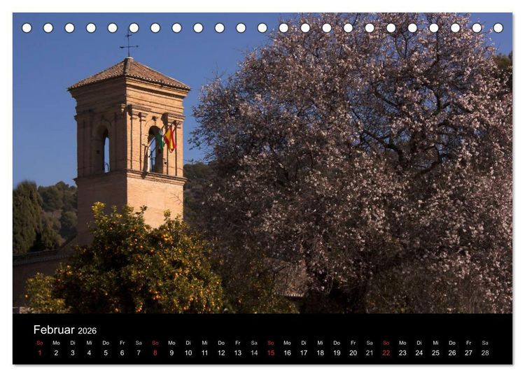 Produktbild: Andalusien (Tischkalender 2026 DIN A5 quer), CALVENDO Monatskalender