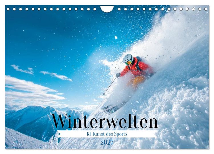 Produktbild: Winterwelten (Wandkalender 2027 DIN A4 quer), CALVENDO Monatskalender