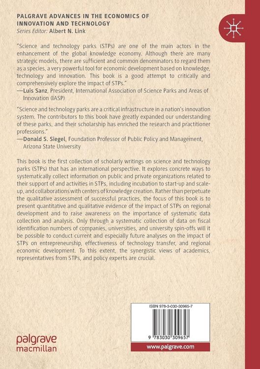 Produktbild: Science and Technology Parks and Regional Economic Development