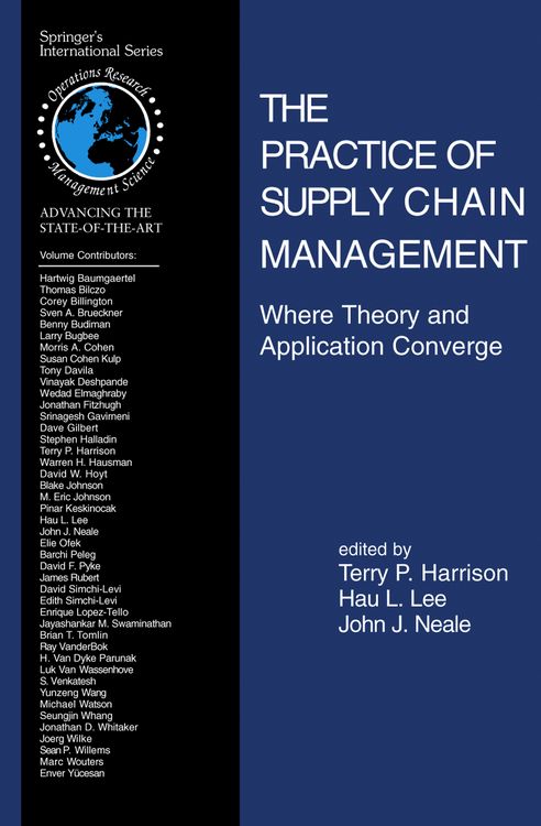 Produktbild: The Practice of Supply Chain Management: Where Theory and Application Converge