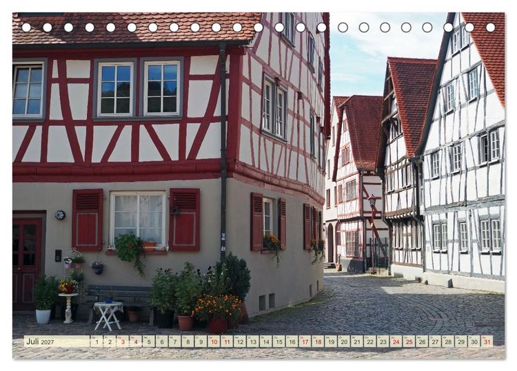 Produktbild: Heppenheim im Laufe der Jahreszeiten (Tischkalender 2027 DIN A5 quer), CALVENDO Monatskalender