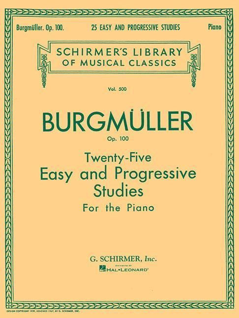 Produktbild: Burgmuller - Twenty-Five Easy and Progressive Studies, Op. 100 Piano Method for Intermediate Players Schirmer Library of Musical Classics Sheet Music for Small Hands