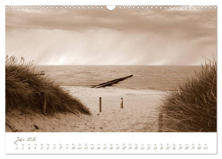 Produktbild: Ostsee-Nostalgie (Wandkalender 2026 DIN A3 quer), CALVENDO Monatskalender