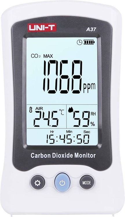 Produktbild: Uni-T A37 Kohlendioxid-Messger&auml;t mit Temperaturmessfunktion