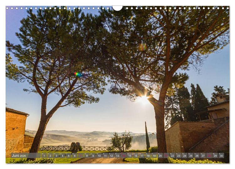 Produktbild: Impressionen toskanischer Landschaften (Wandkalender 2026 DIN A3 quer), CALVENDO Monatskalender