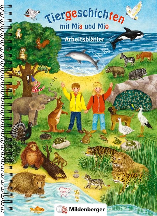 Produktbild: Tiergeschichten mit Mia und Mio &ndash; Arbeitsbl&auml;tter