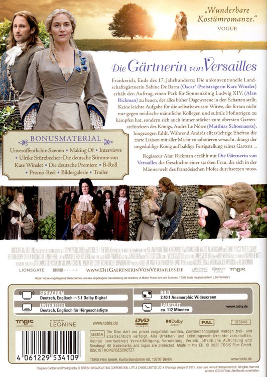 Produktbild: Die G&auml;rtnerin von Versailles