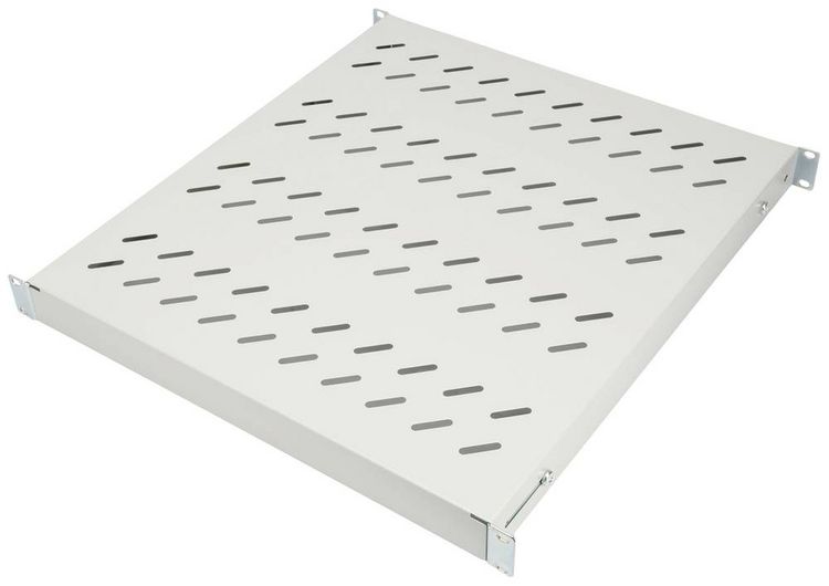 Produktbild: Digitus DN-97646 19 Zoll Netzwerkschrank-Ger&auml;teboden 1 HE variable Befestigungsschienen Geeignet f&uuml;r Schranktiefe: 800 mm Lichtgrau (RAL 7035)