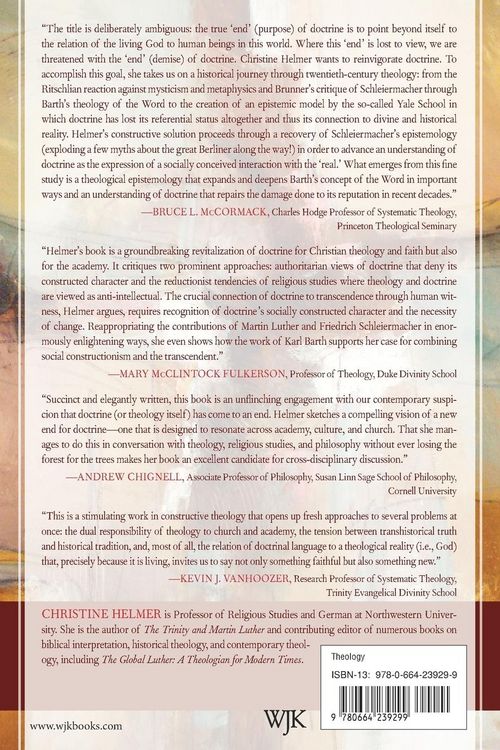 Produktbild: Theology and the End of Doctrine