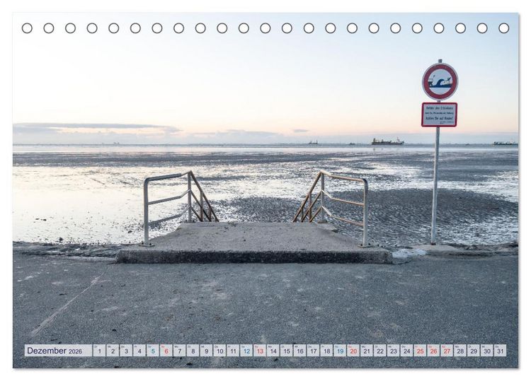 Produktbild: Cuxhavener Land (Tischkalender 2026 DIN A5 quer), CALVENDO Monatskalender