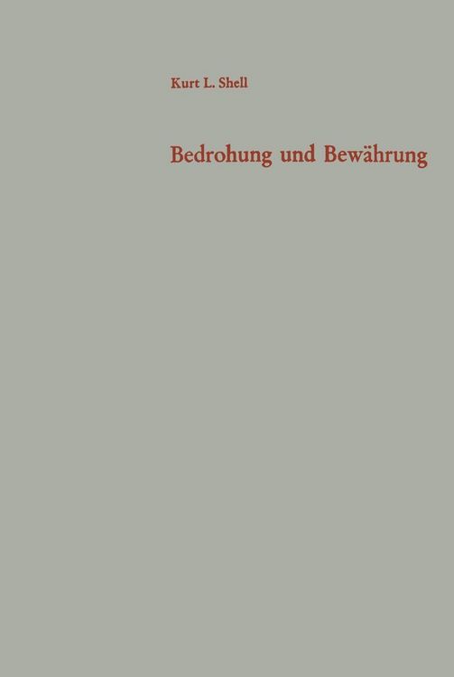 Produktbild: Bedrohung und Bew&auml;hrung