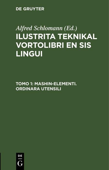 Produktbild: Mashin-elementi. Ordinara Utensili